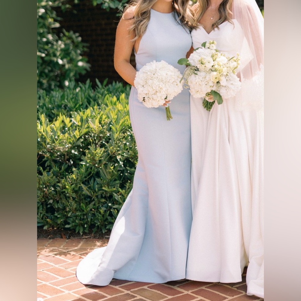 Amsale Caroline Dress - Ice Blue